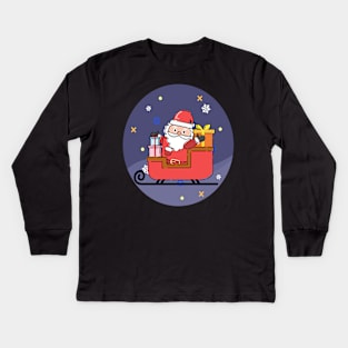 santa-claws christmas Kids Long Sleeve T-Shirt